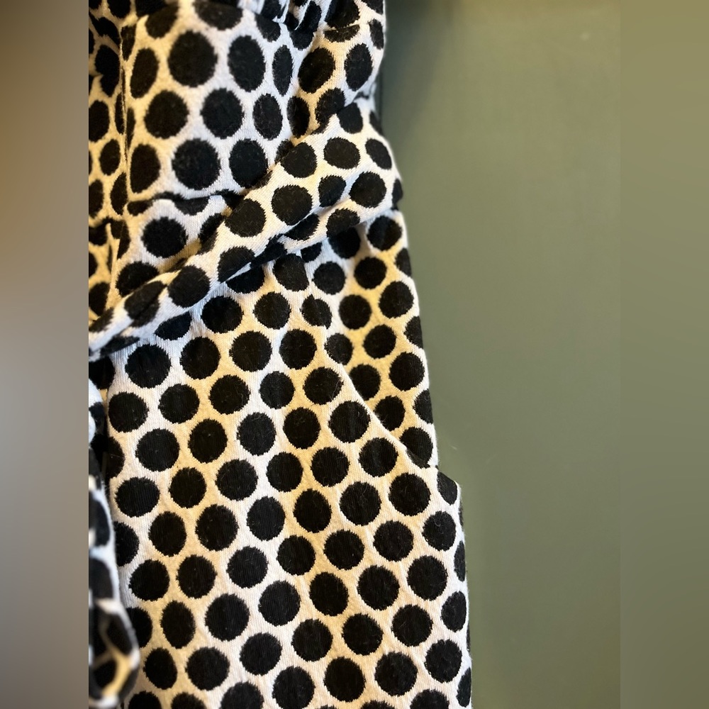 Anthropologie Black and White Polka Dot Jumpsuit - Picture 6 of 8